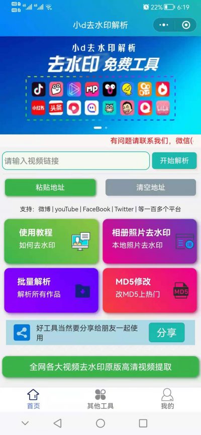 小d去水印解析软件截图